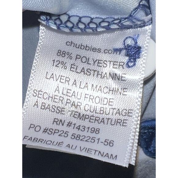 Chubbies The Liberty Cup Neon Lights Performance Polo Navy Blue Size M - Picture 4 of 8